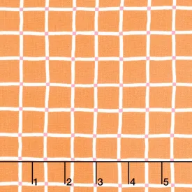 100 Aker Woods - Picnic Plaid Orange Yardage