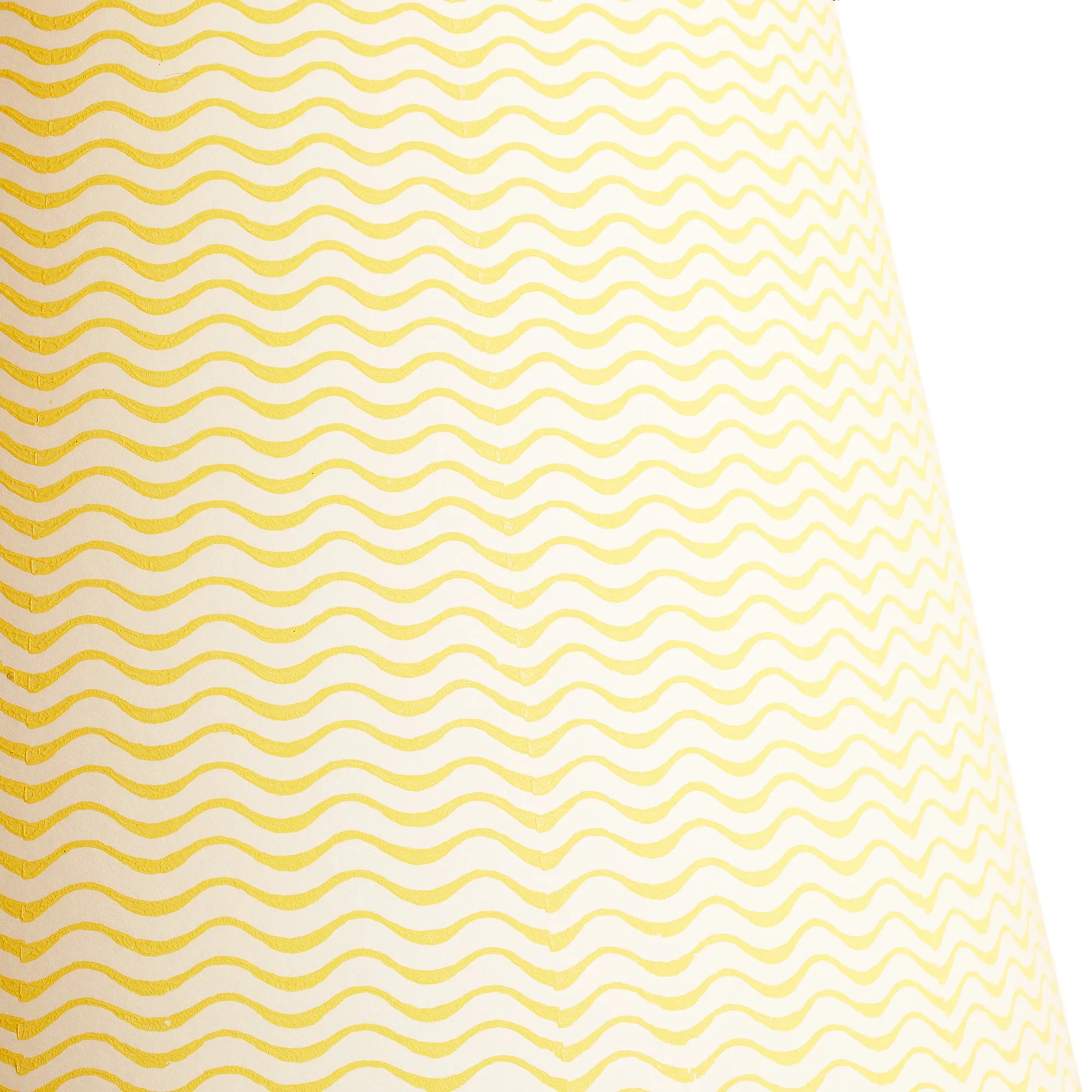 12cm tall tapered shade in sunshine ripples hand painted card