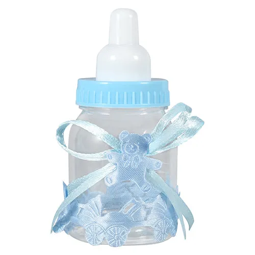 12pcs/lot Baby Bottle Candy Box Baby Feeding Bottle Wedding Favors and Gifts Box Baby Shower Baptism Decoration Party Supplies