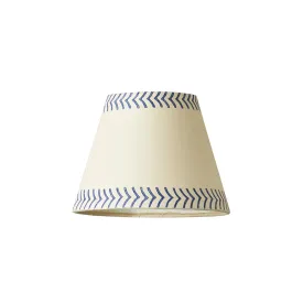 18cm straight empire pendant shade in ocean arrows