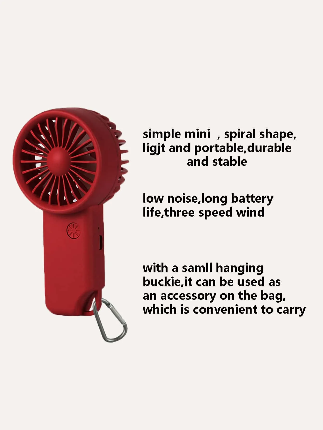 1pc Electric Hand Fan