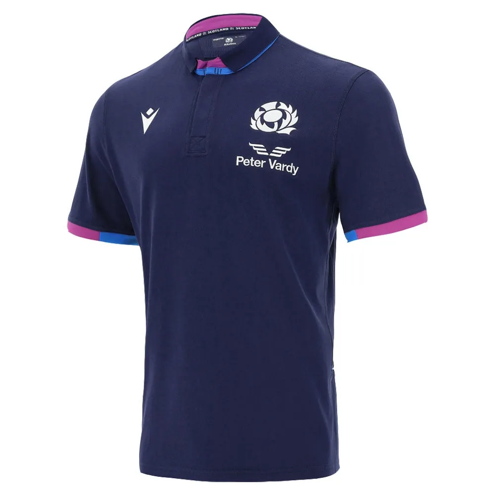 2021-2022 Scotland Home Cotton Rugby Shirt (Kids)