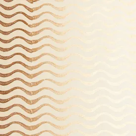 20cm empire shade in gold ripples hand painted card