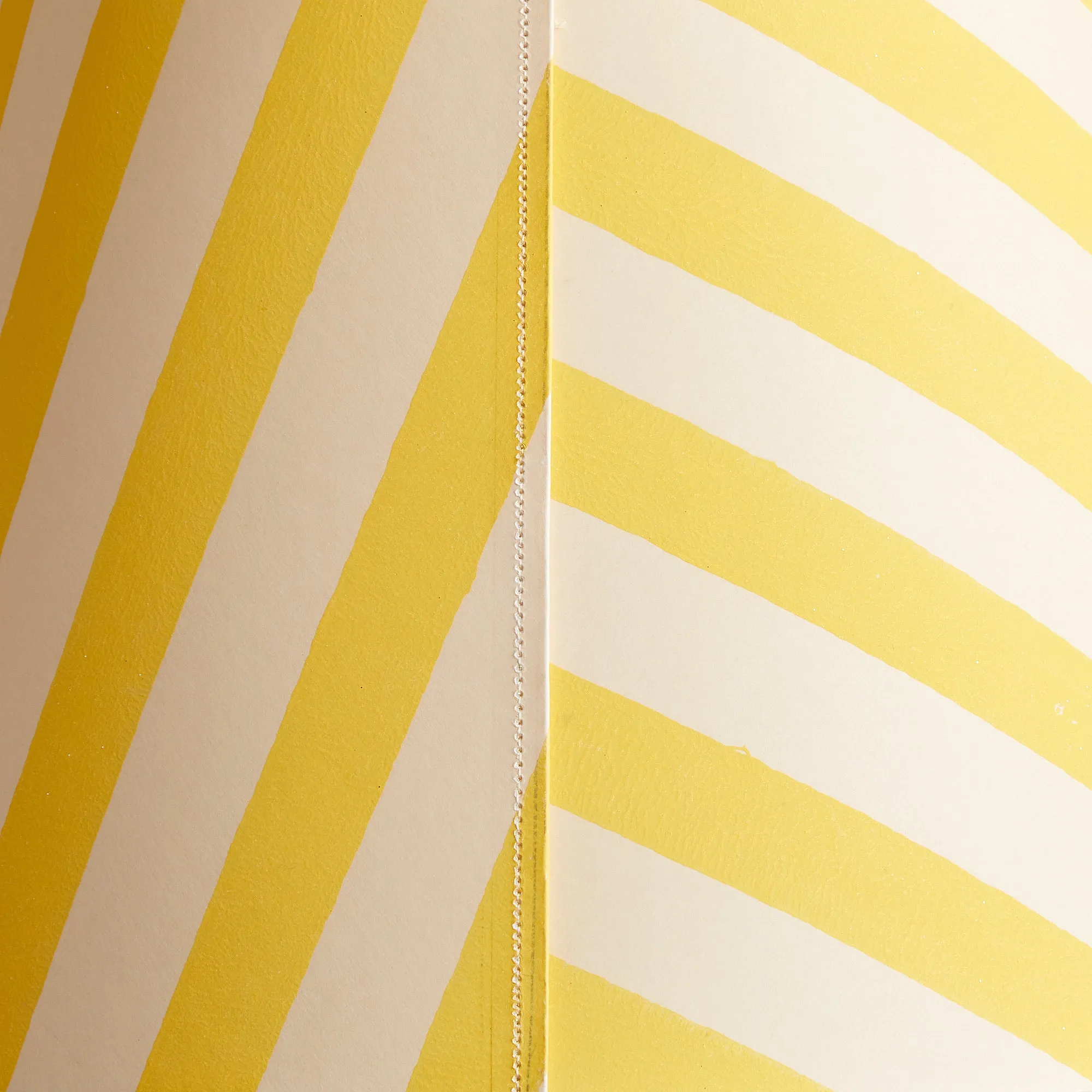 20cm empire shade in sunshine stripes hand painted card