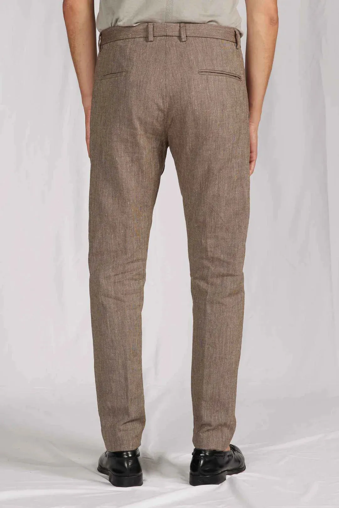 ABCL Grey Cotton Hemp Slim Paul Pant