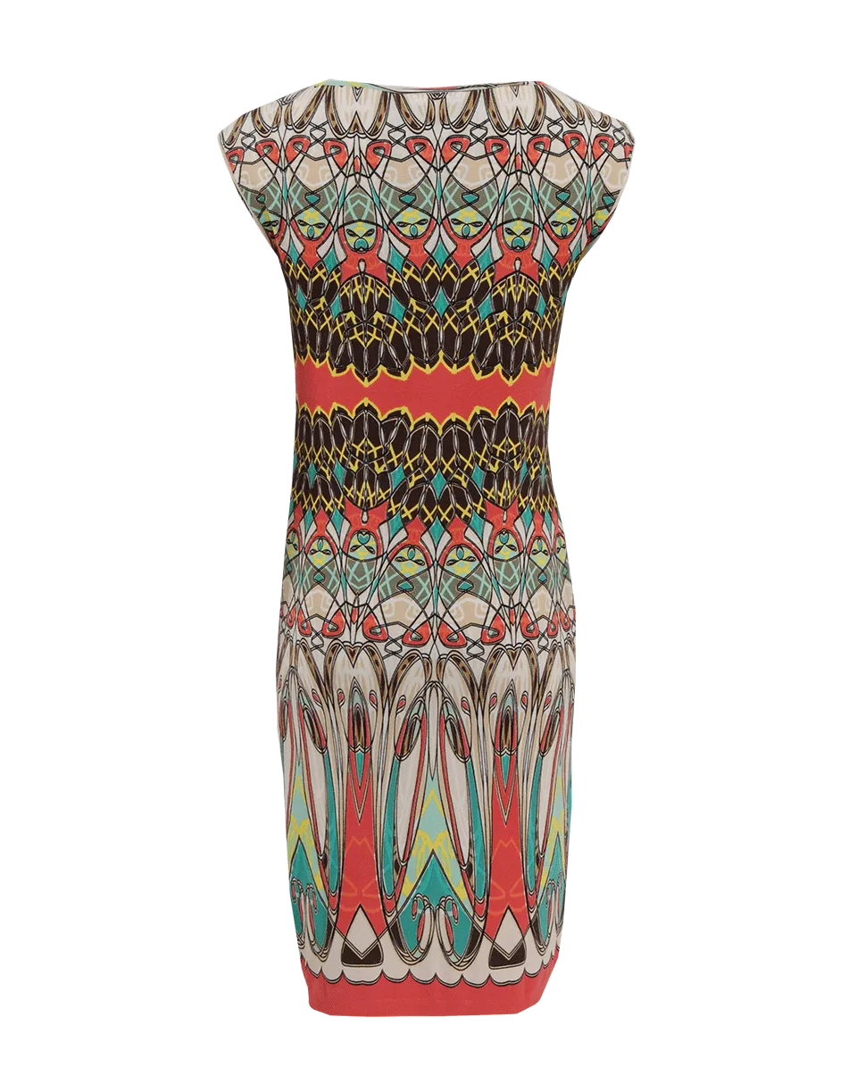 Abstract Print Dress