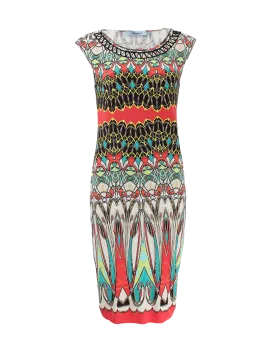 Abstract Print Dress