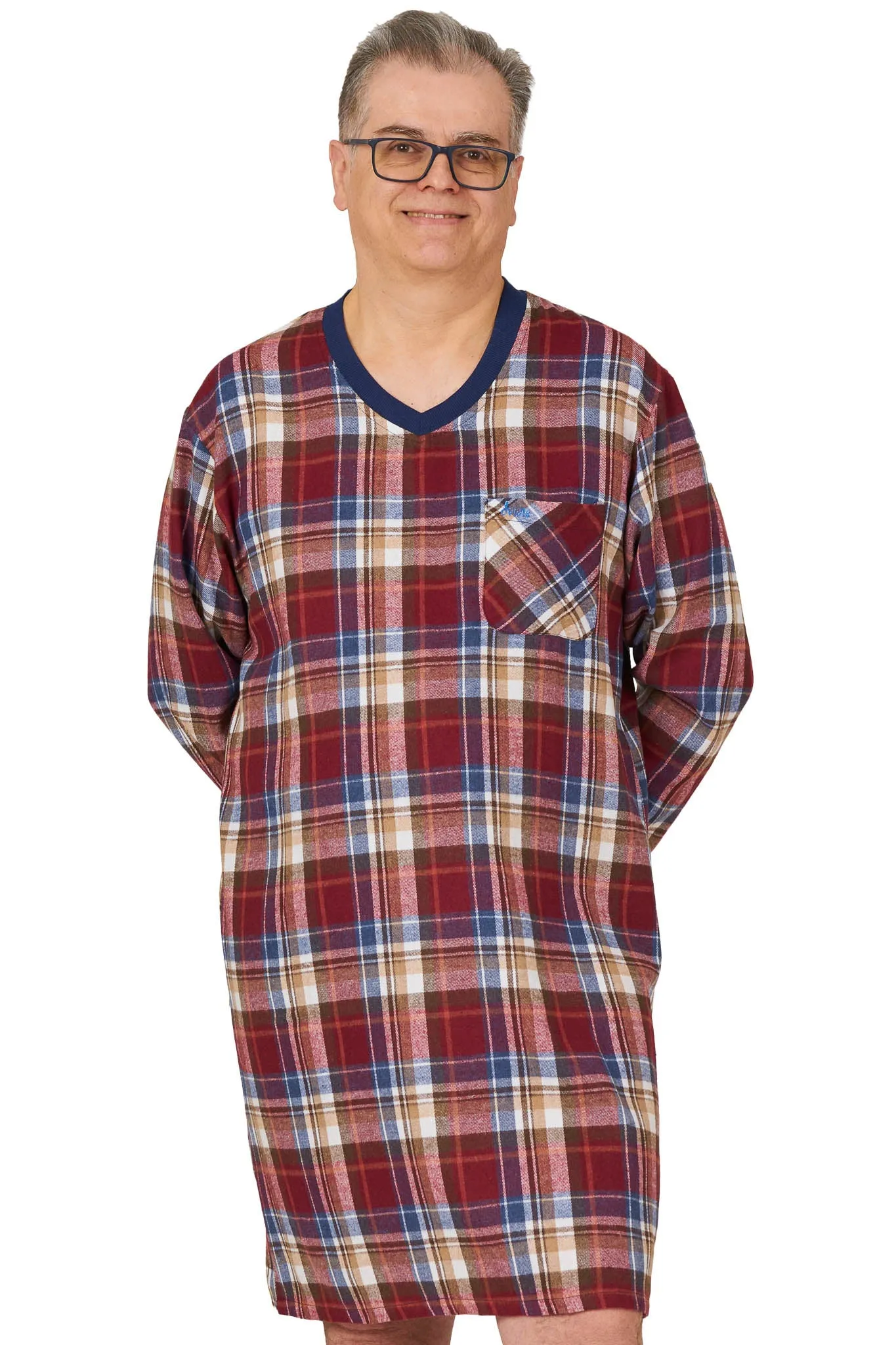 Adaptive Nightshirt - Stewart | Burgundy