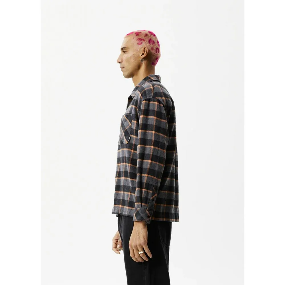 Afends Flowerbed Check Flannel Long Sleeve Shirt