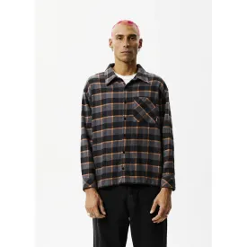 Afends Flowerbed Check Flannel Long Sleeve Shirt