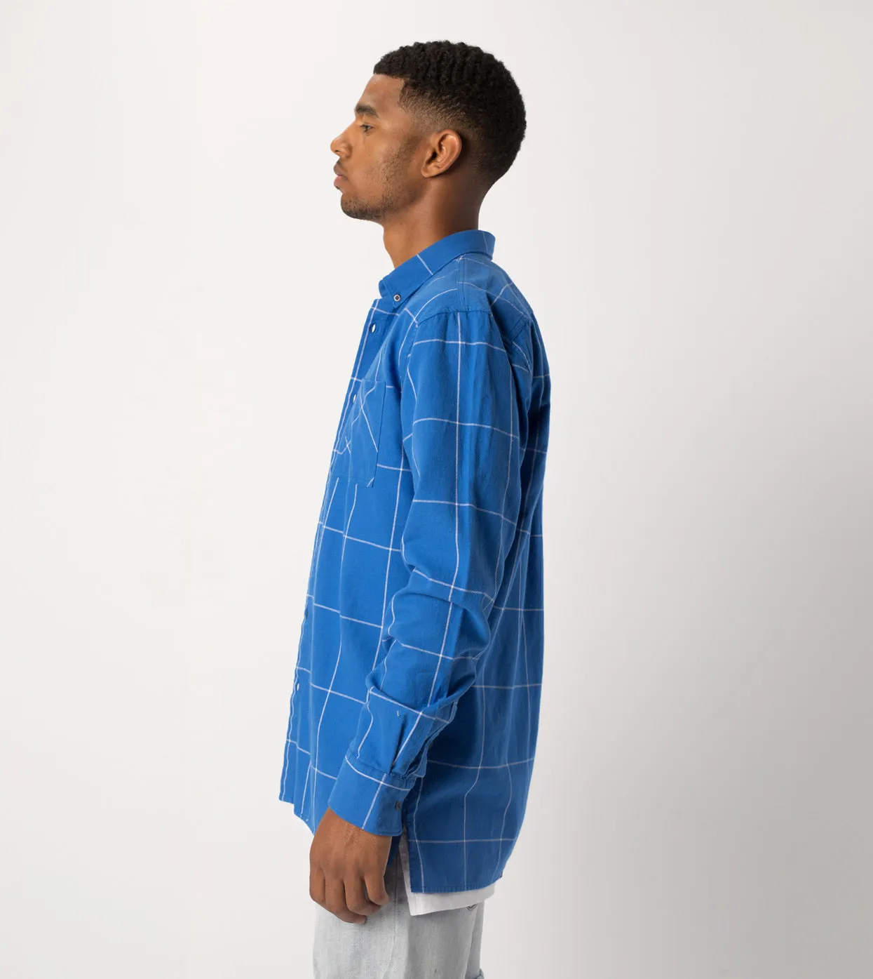 Align LS Shirt Cobalt/White