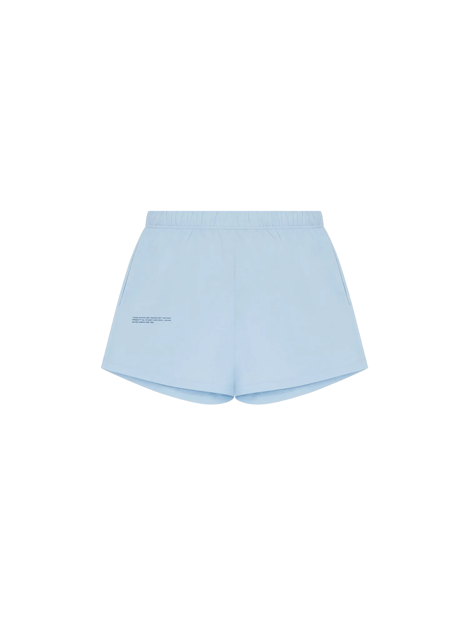 Archive Cotton Pajama Loose Shorts—moonstone blue