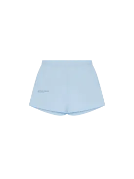 Archive Cotton Pajama Loose Shorts—moonstone blue