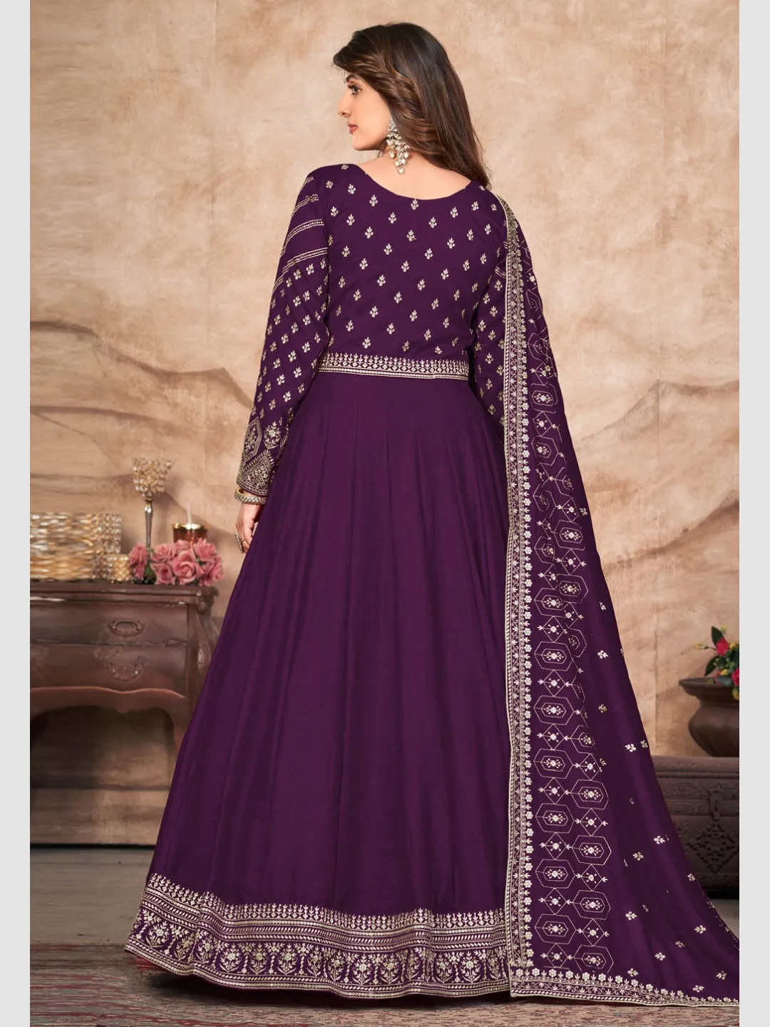 Art Silk Embroidery - Anarkali