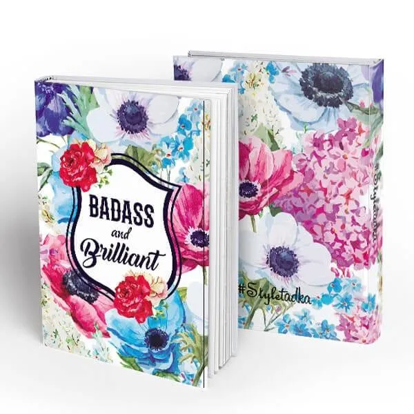 Badass and Brilliant Pocket  Hardbound Notebook