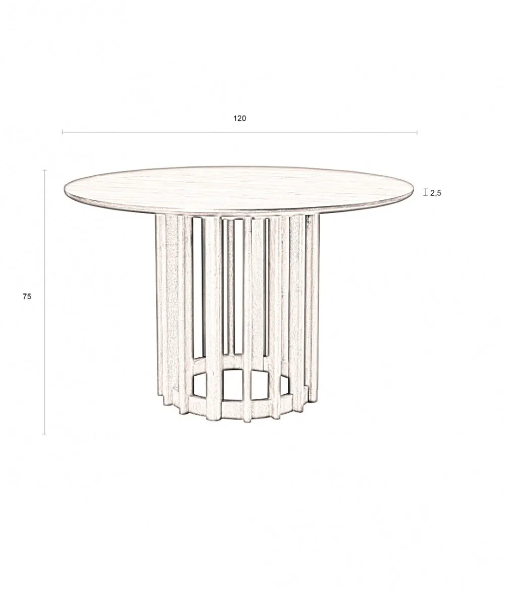 Barlet Dining Table 120' Walnut