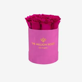 Basic Hot Pink Suede Box | Magenta Roses