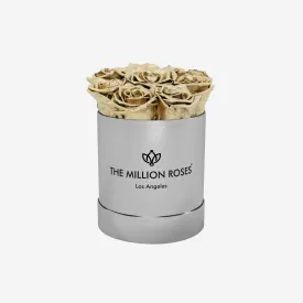 Basic Mirror Silver Box | Gold Roses