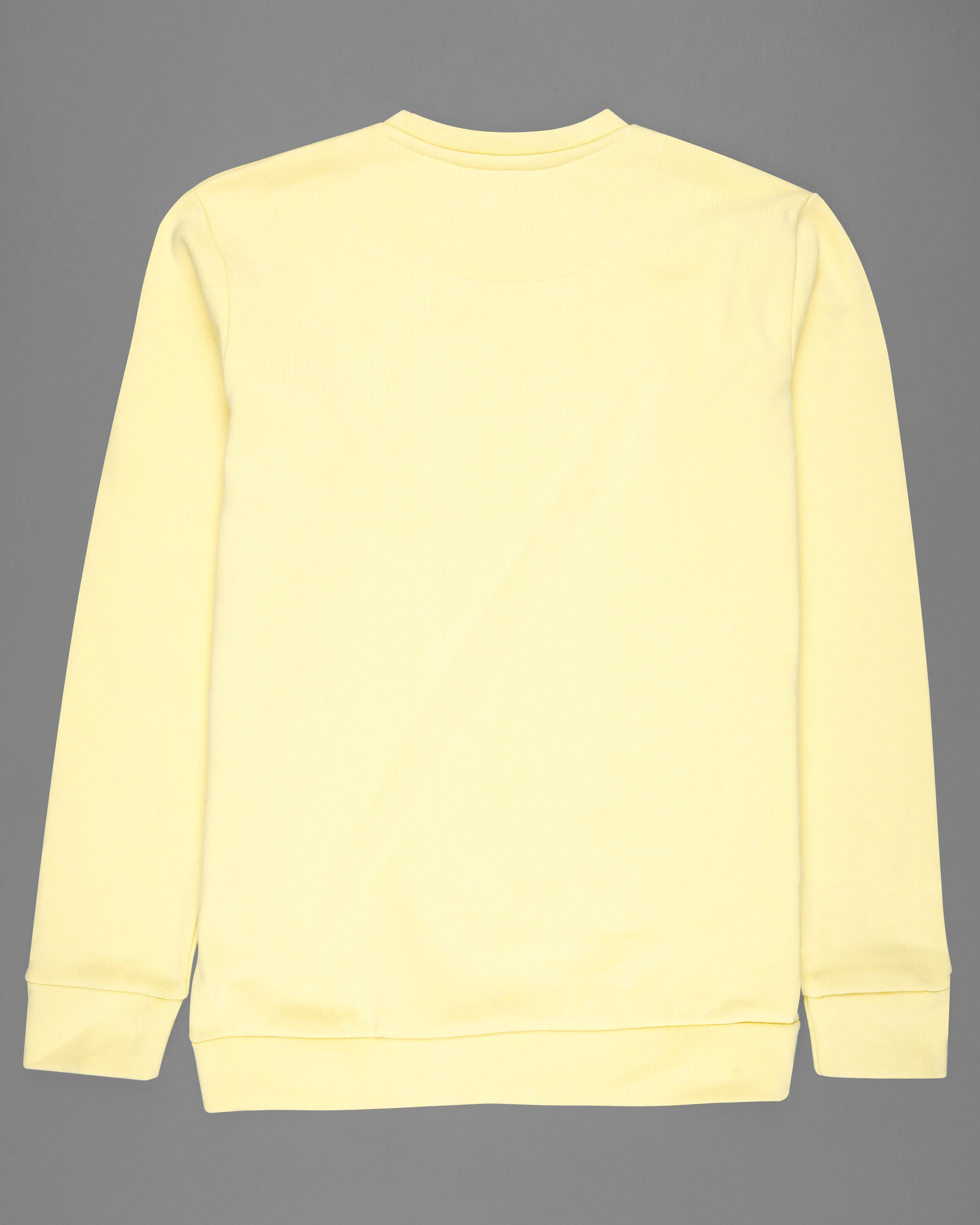 Beeswax Yellow Premium Cotton Sweatshirt with Shorts Co-ord Sets