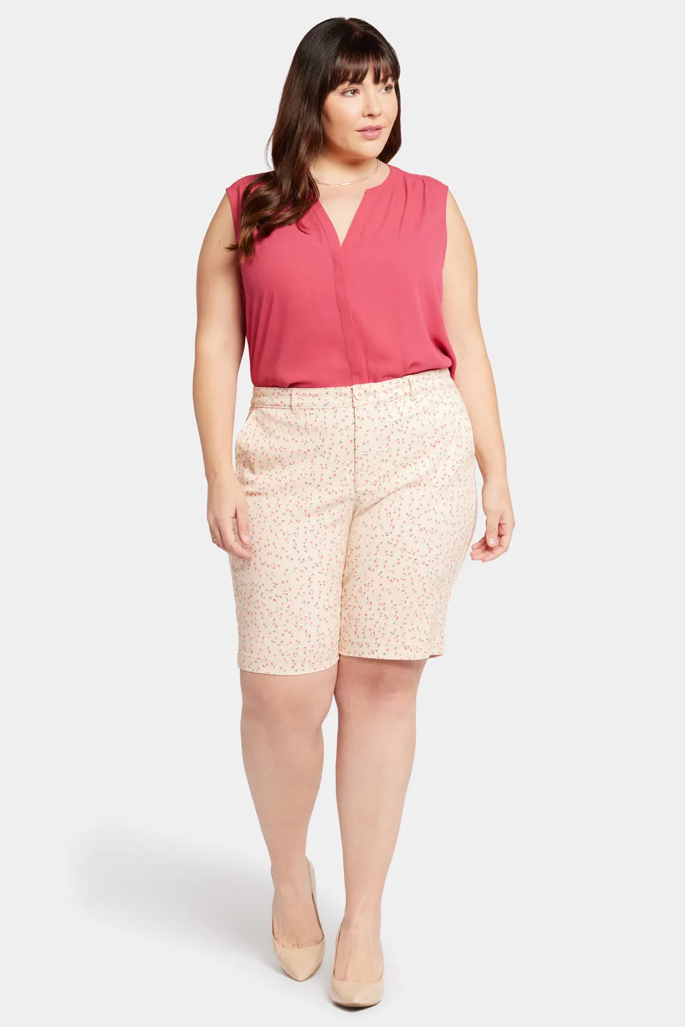 Bermuda Shorts In Plus Size - Sweet Home