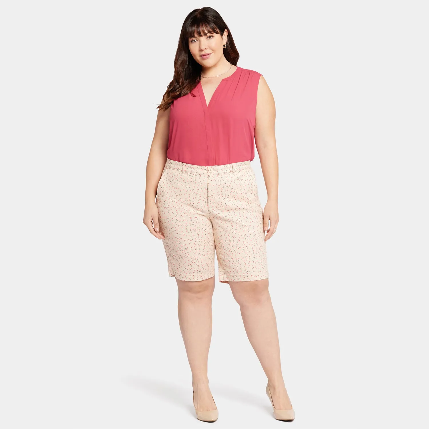 Bermuda Shorts In Plus Size - Sweet Home