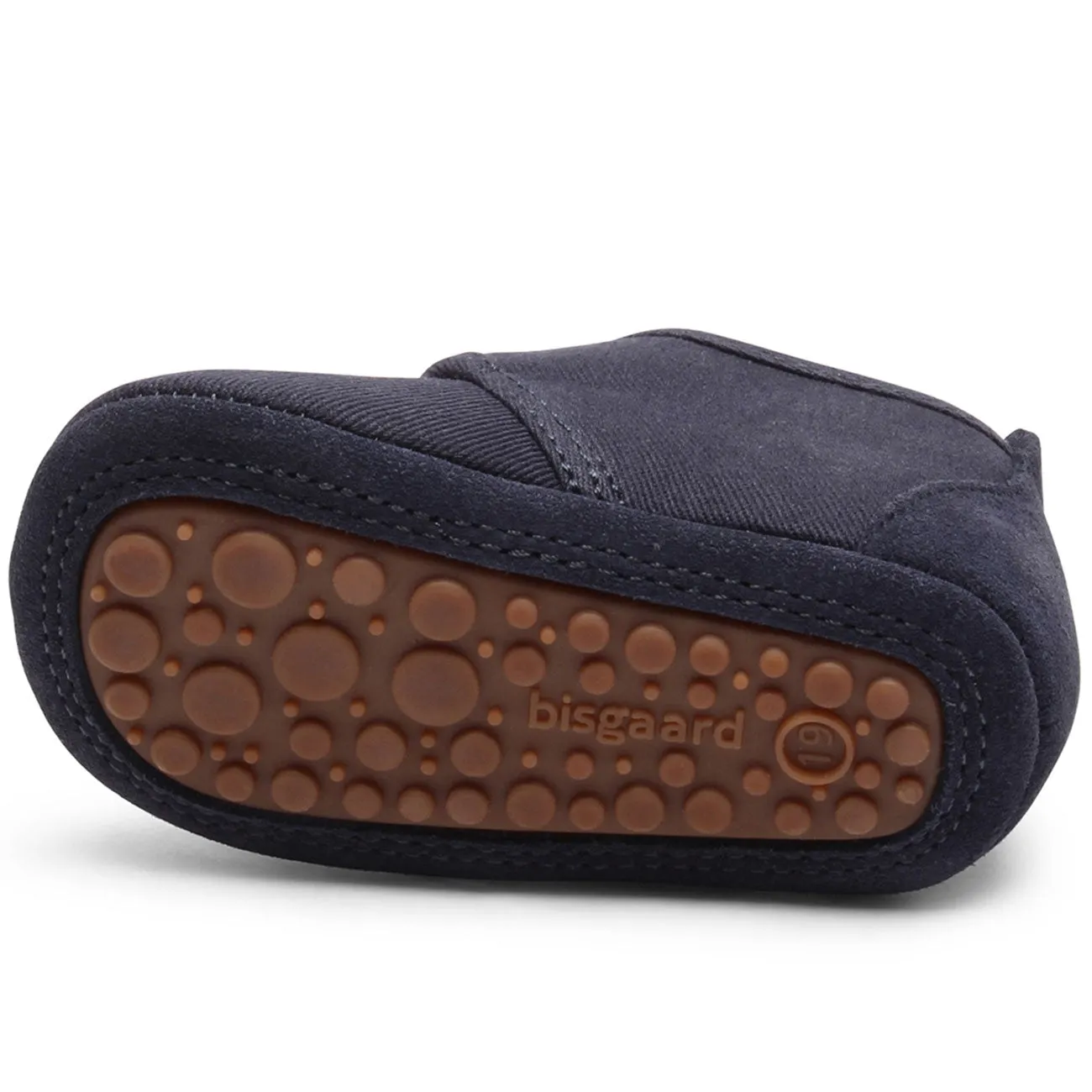 Bisgaard Baby Cotton Home Shoe Dark Blue