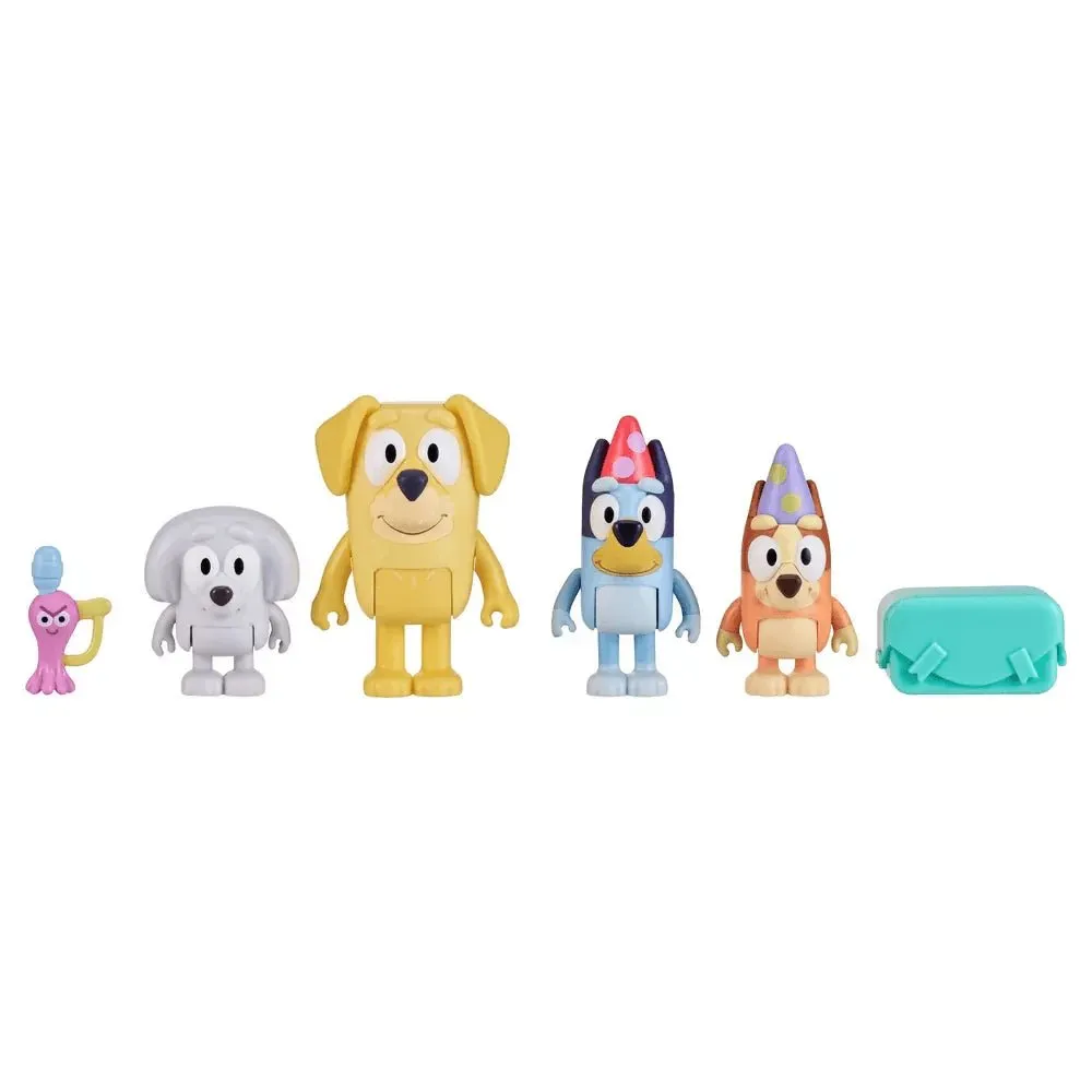 Bluey Pass the Parcel Mini Figure 4-Pack