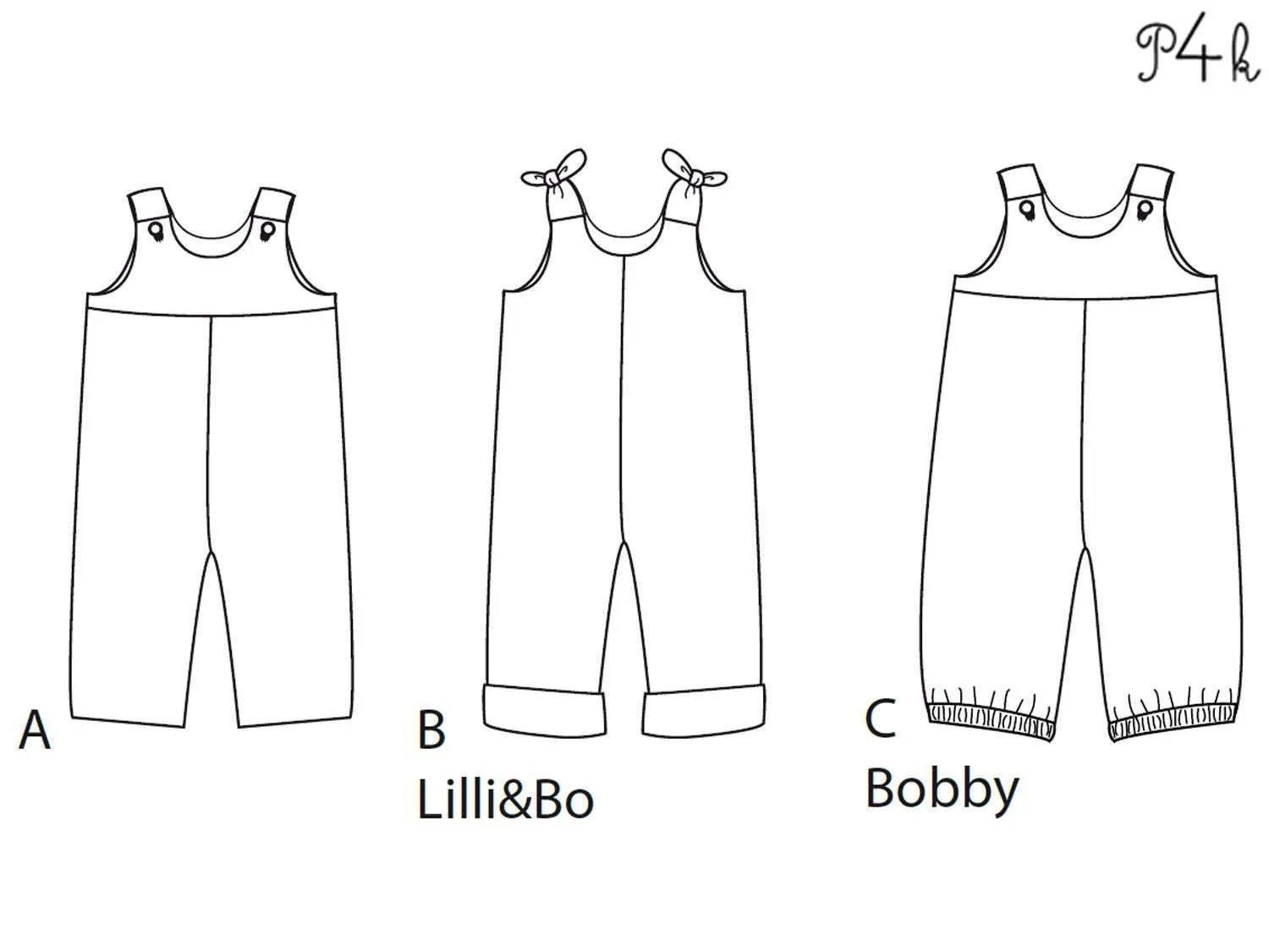 BOBBY   LILLI&BO Baby dungaree sewing pattern ebook pdf