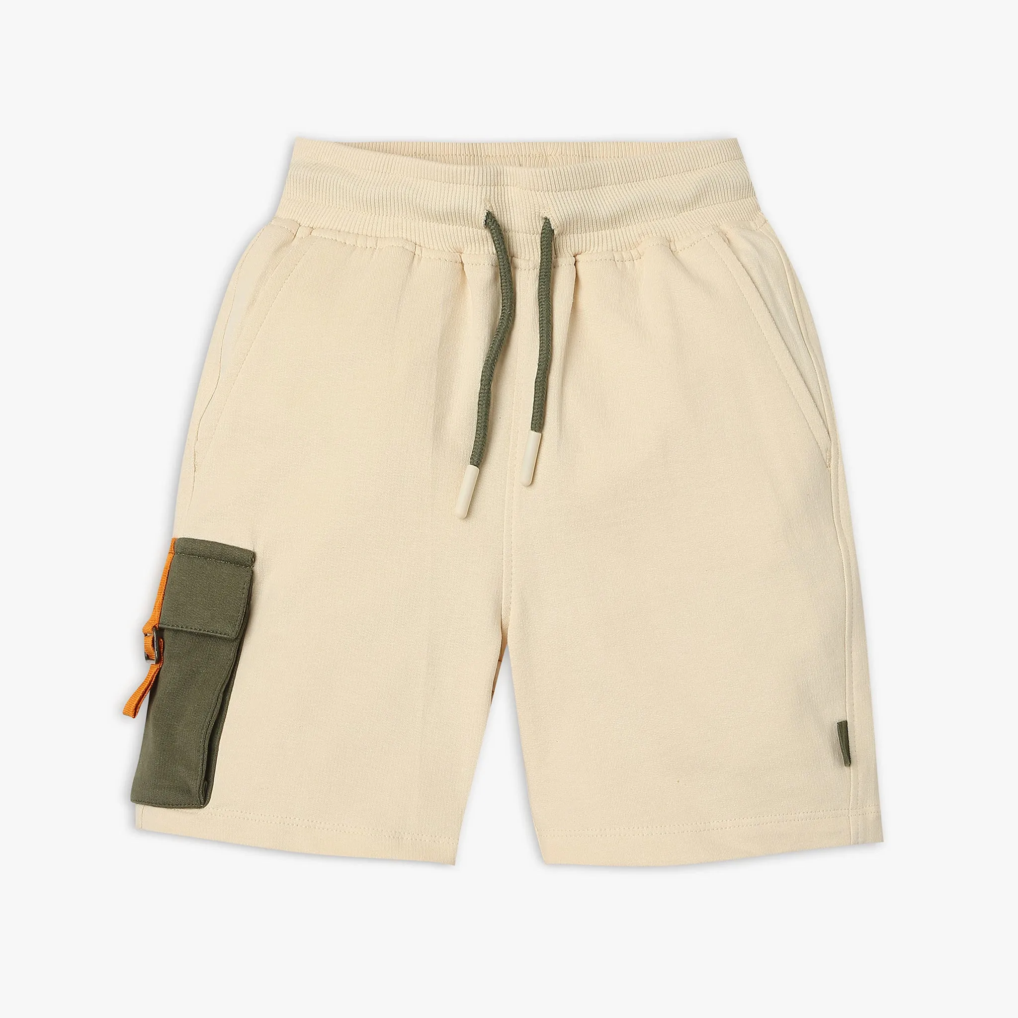 Boy's Regular Fit Solid Mid Rise Shorts