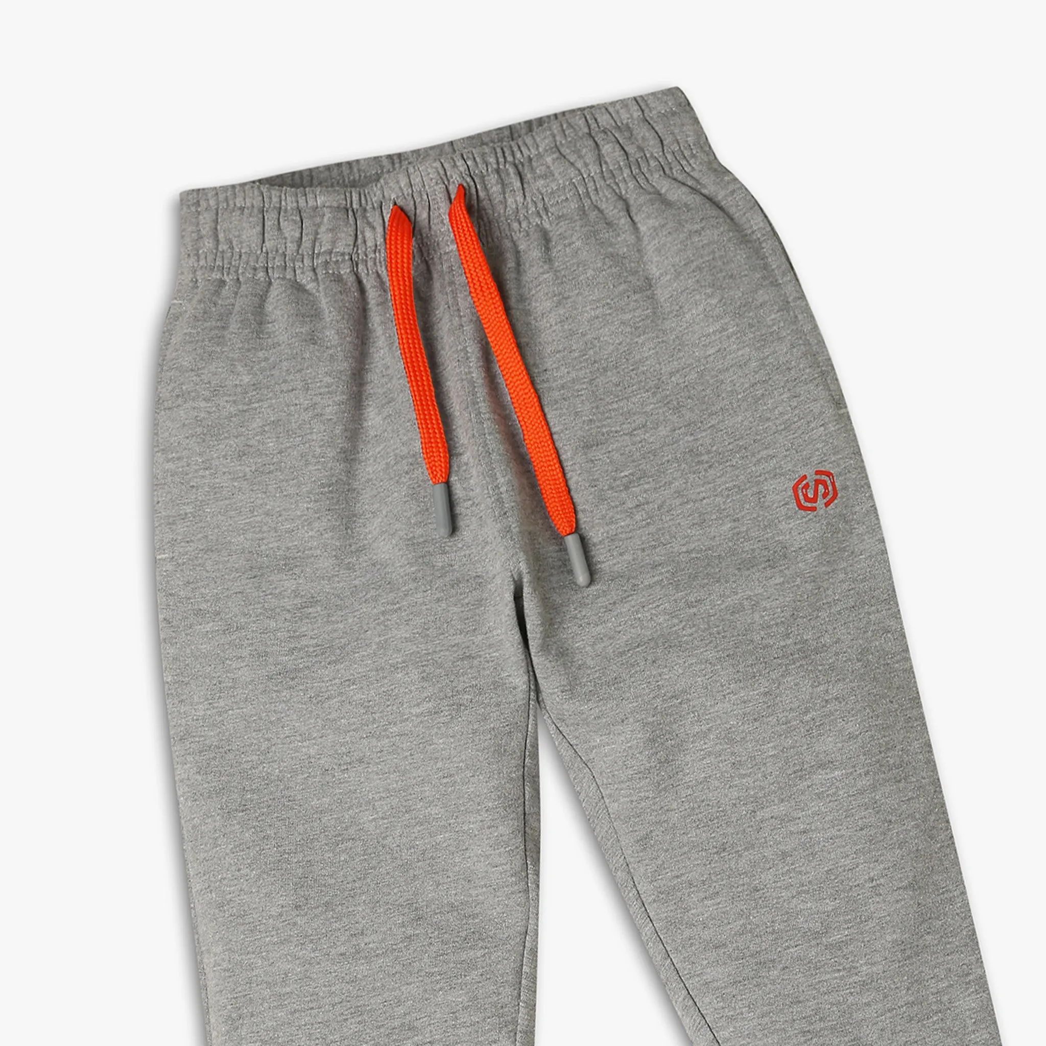 Boy's Regular Fit Solid Mid Rise Trackpants