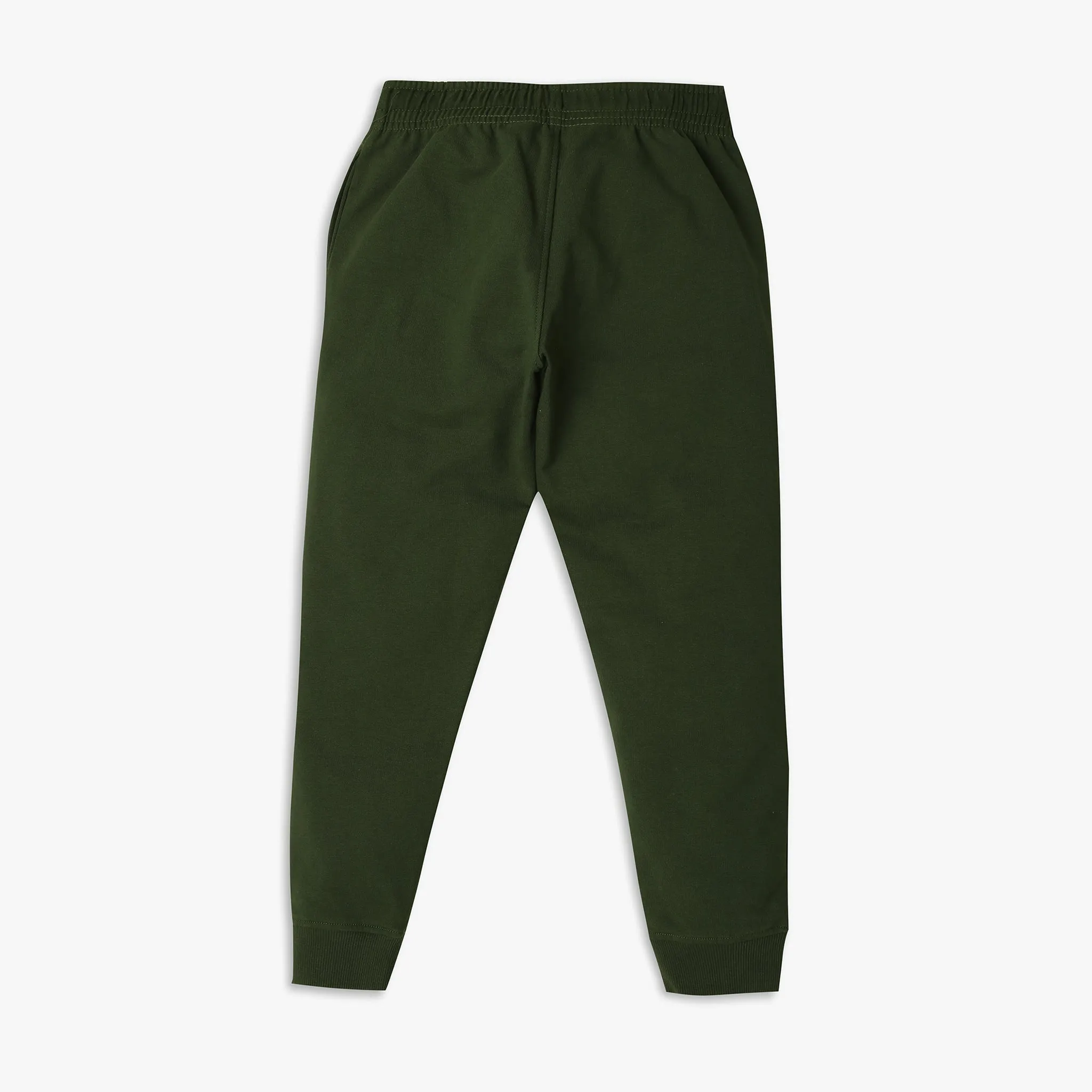 Boy's Regular Fit Solid Mid Rise Trackpants