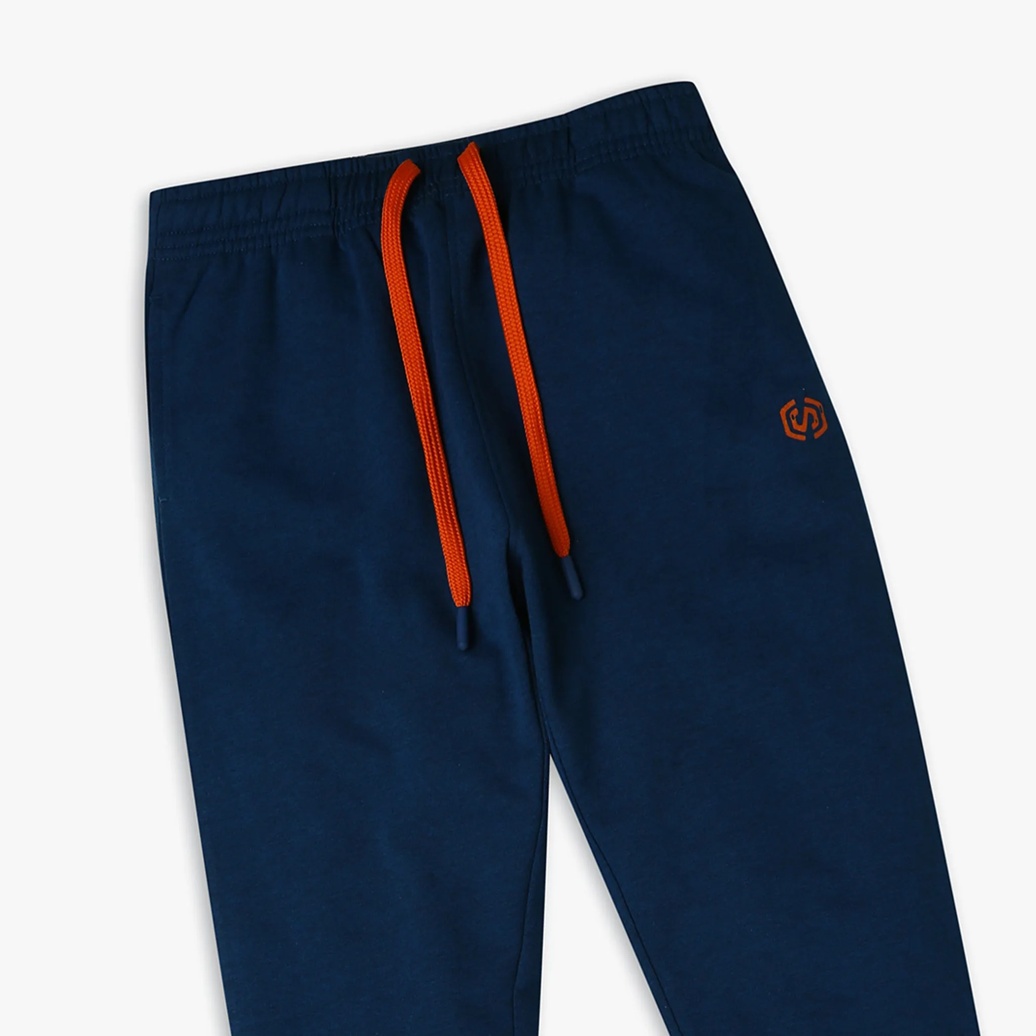 Boy's Regular Fit Solid Mid Rise Trackpants