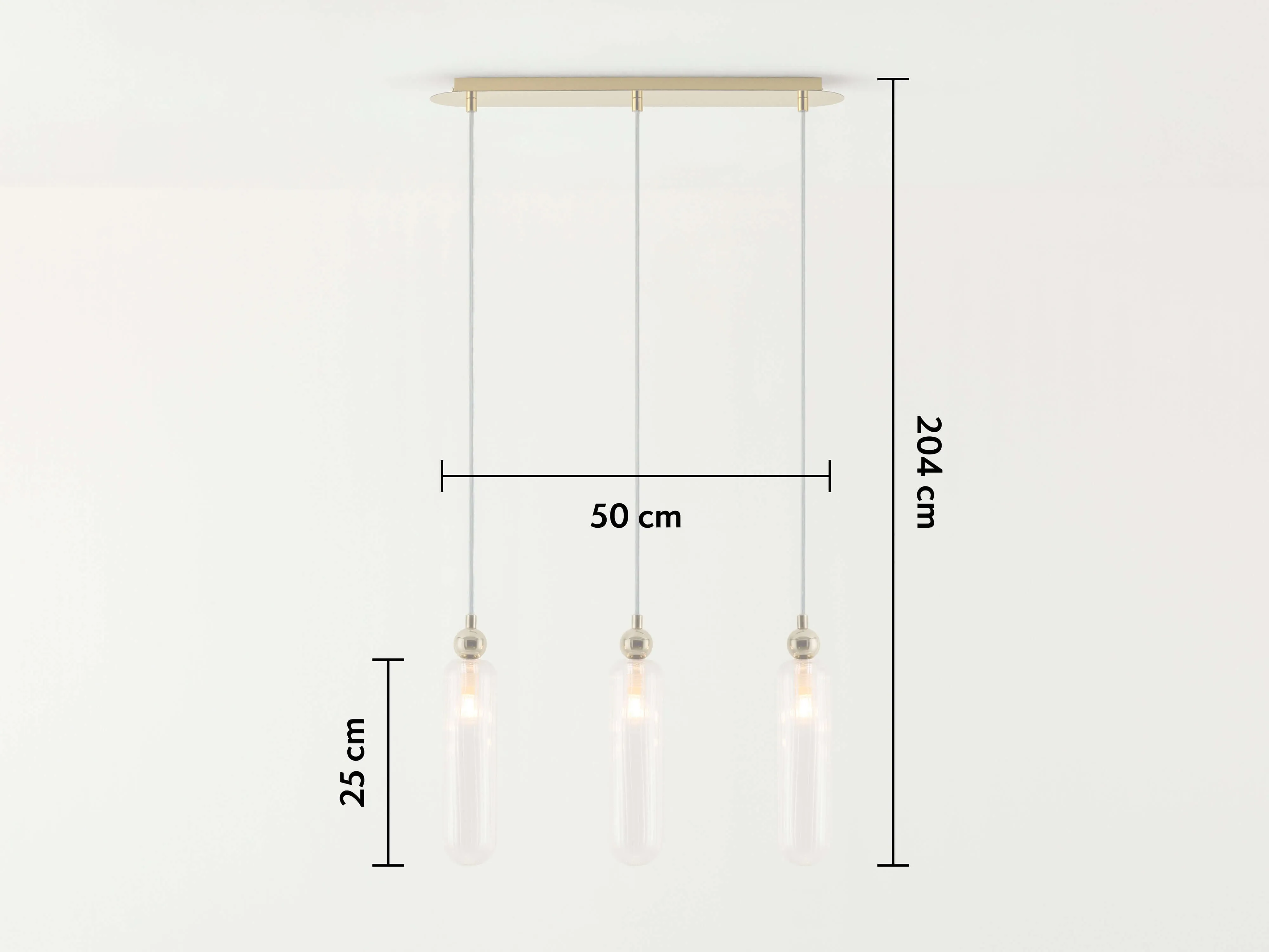 Brass ribbed glass cluster ceiling light