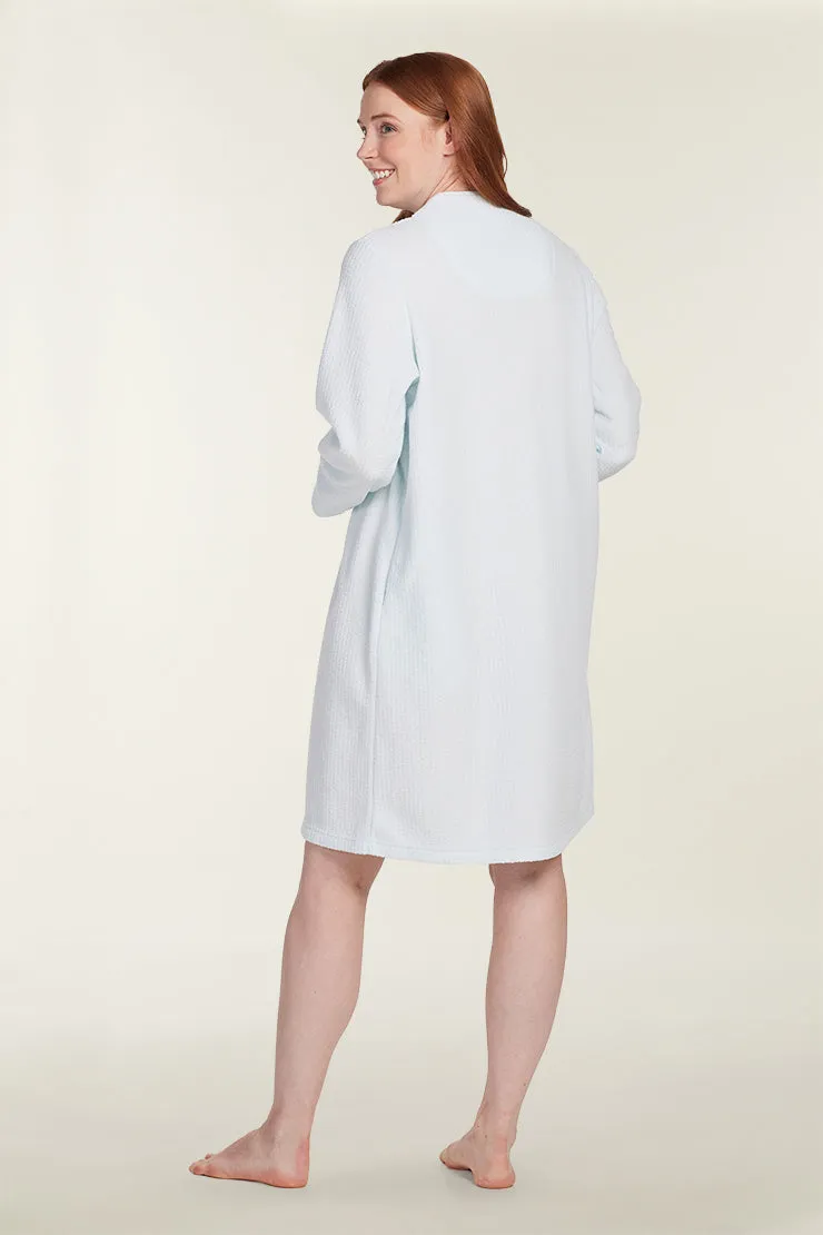 Brushed Back Terry Short Robe