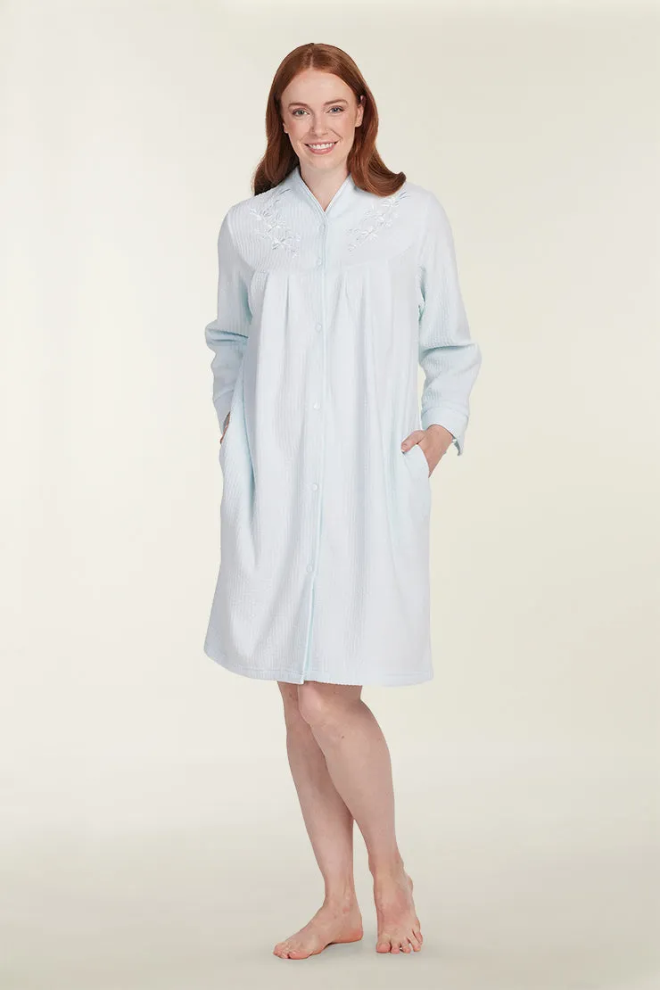 Brushed Back Terry Short Robe