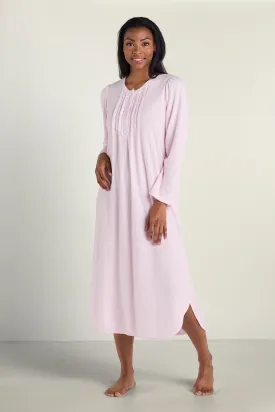 Brushed Honeycomb Long Nightgown