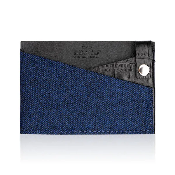 Card Holder / Royal Blue Flannel