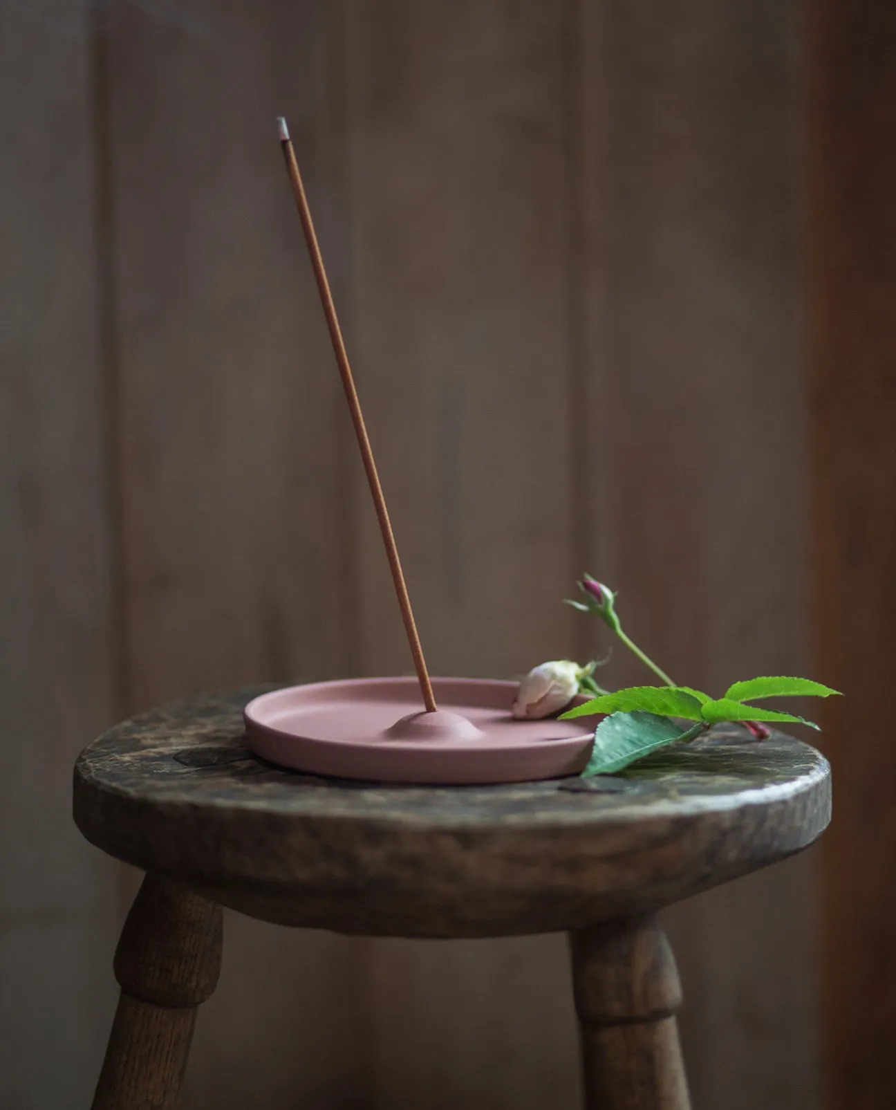 Ceramic Incense Plate in Terracotta