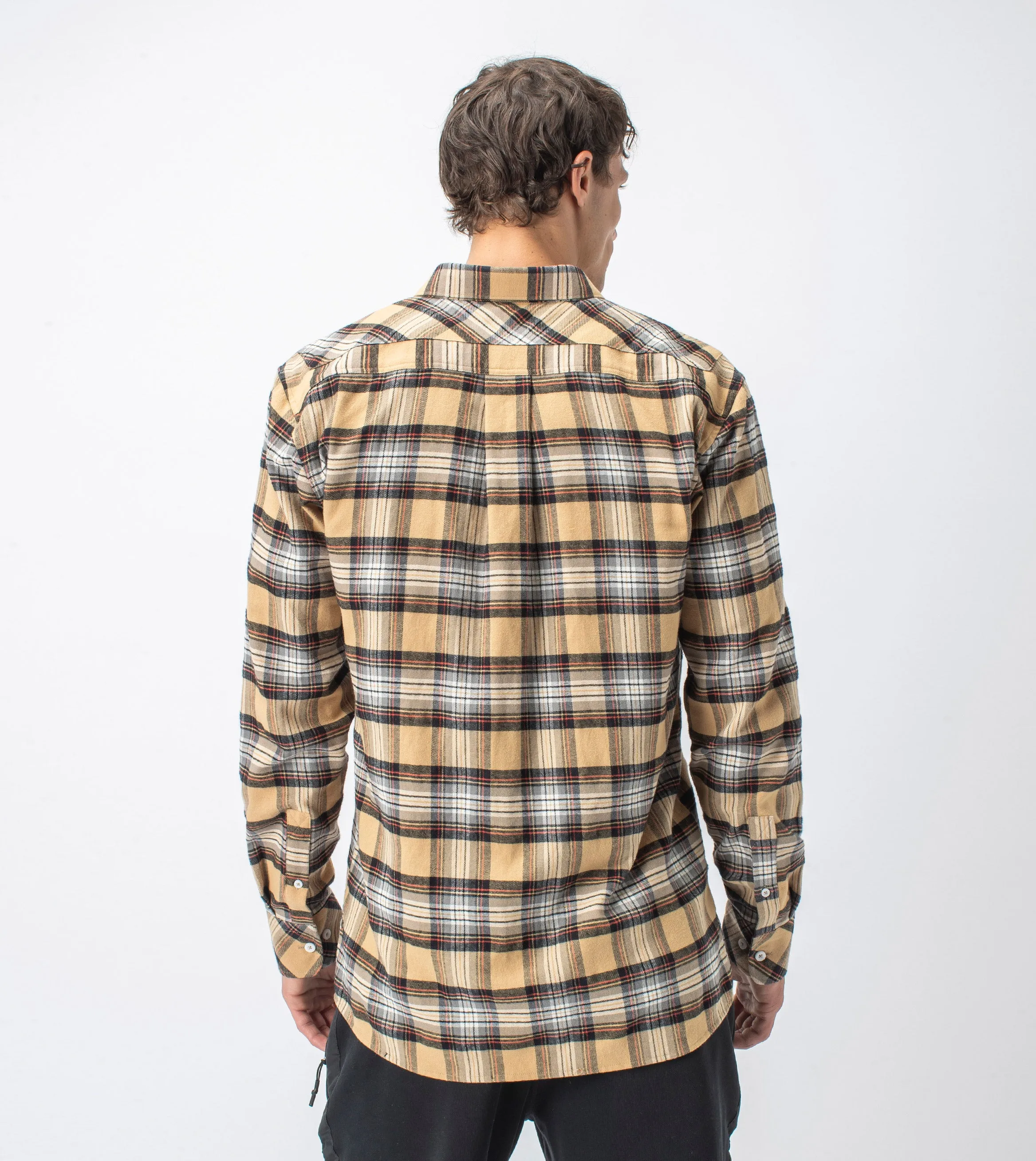 Checker Flannel LS Shirt Sun/Milk