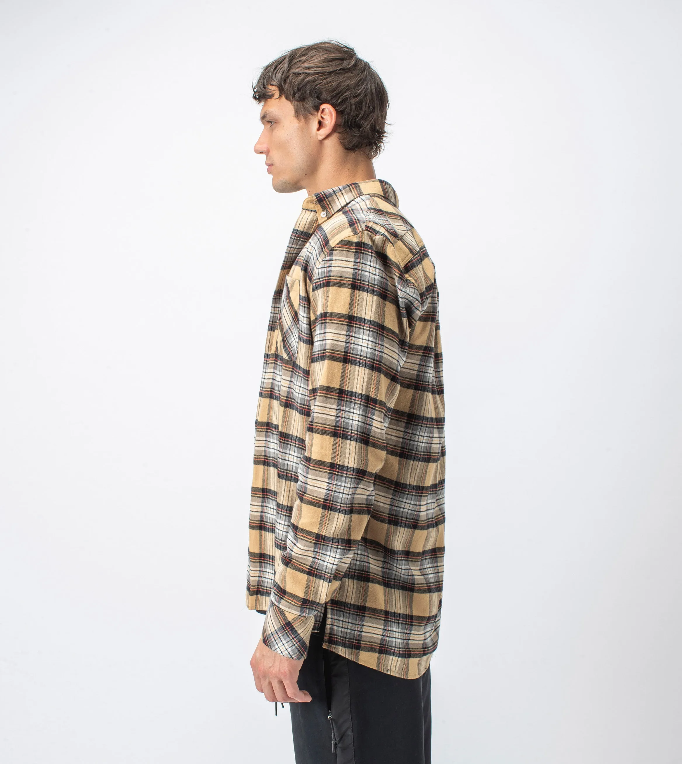 Checker Flannel LS Shirt Sun/Milk