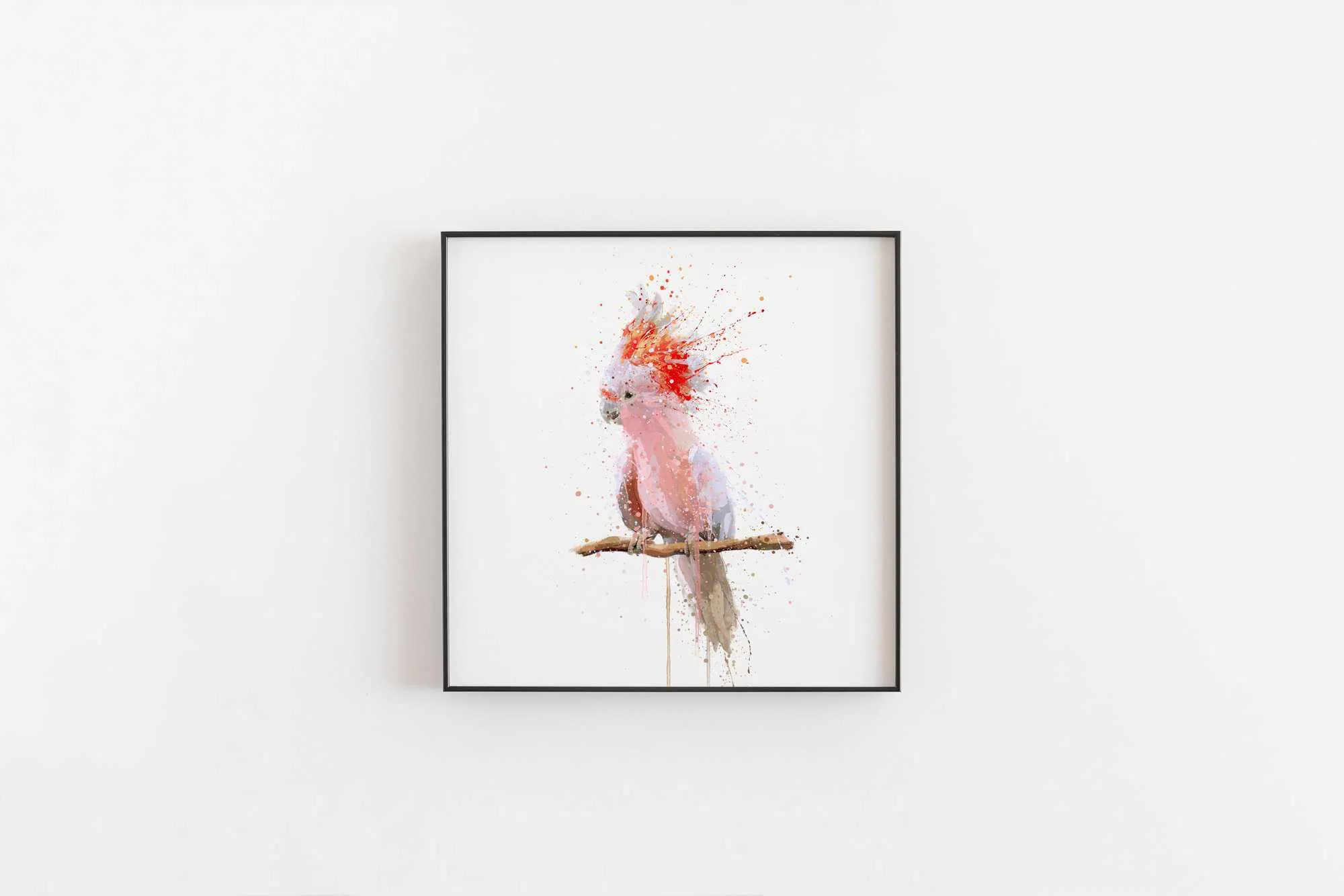 Cockatoo Wall Art Print ‘Pink Majesty’