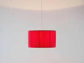 Coral large pleated shade