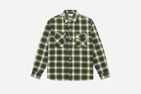 Crosscut Flannel ~ Emerald Shaggy Check