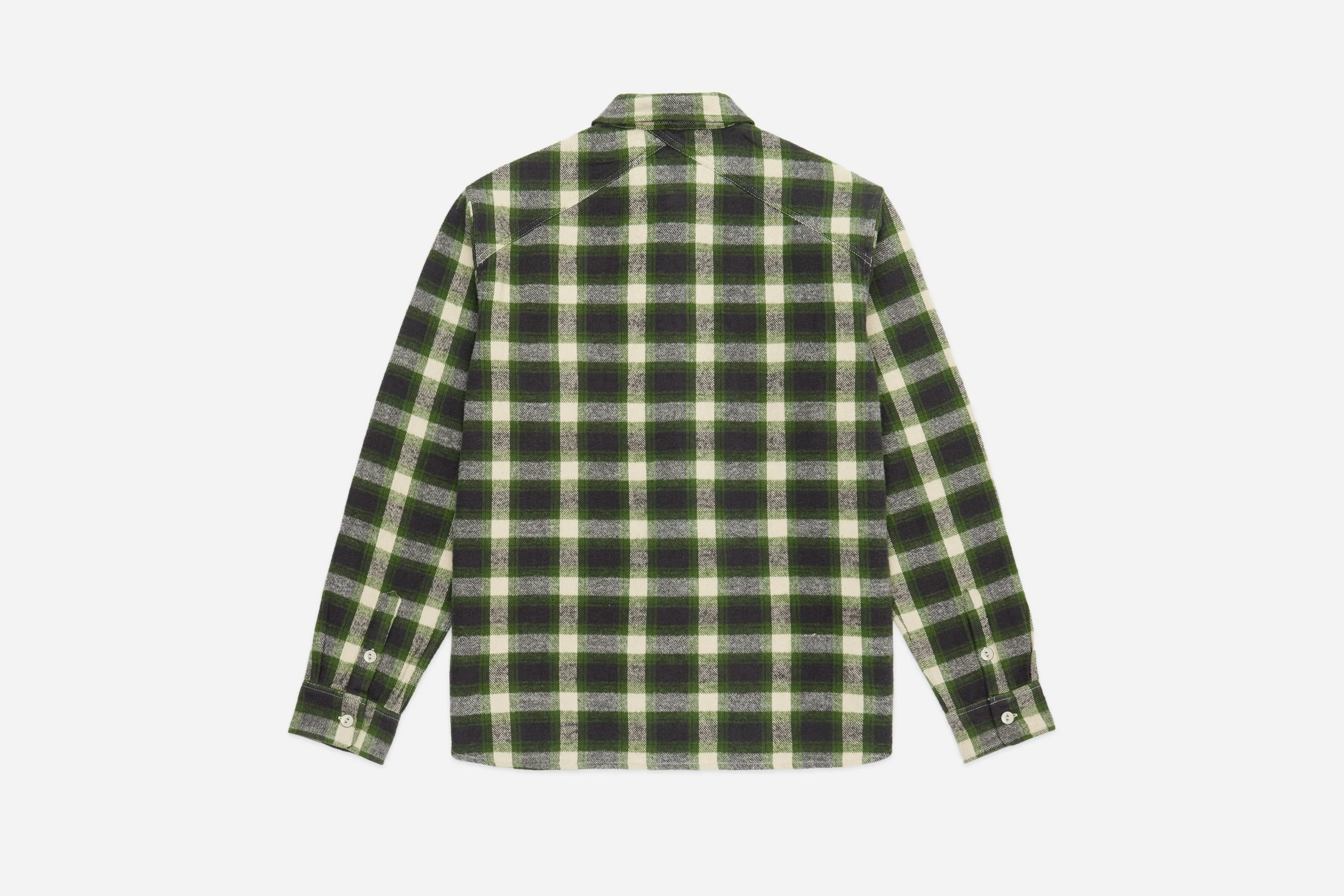 Crosscut Flannel ~ Emerald Shaggy Check