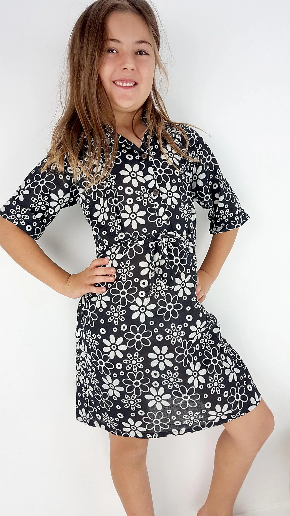 Daisy Cotton Shirt Dress