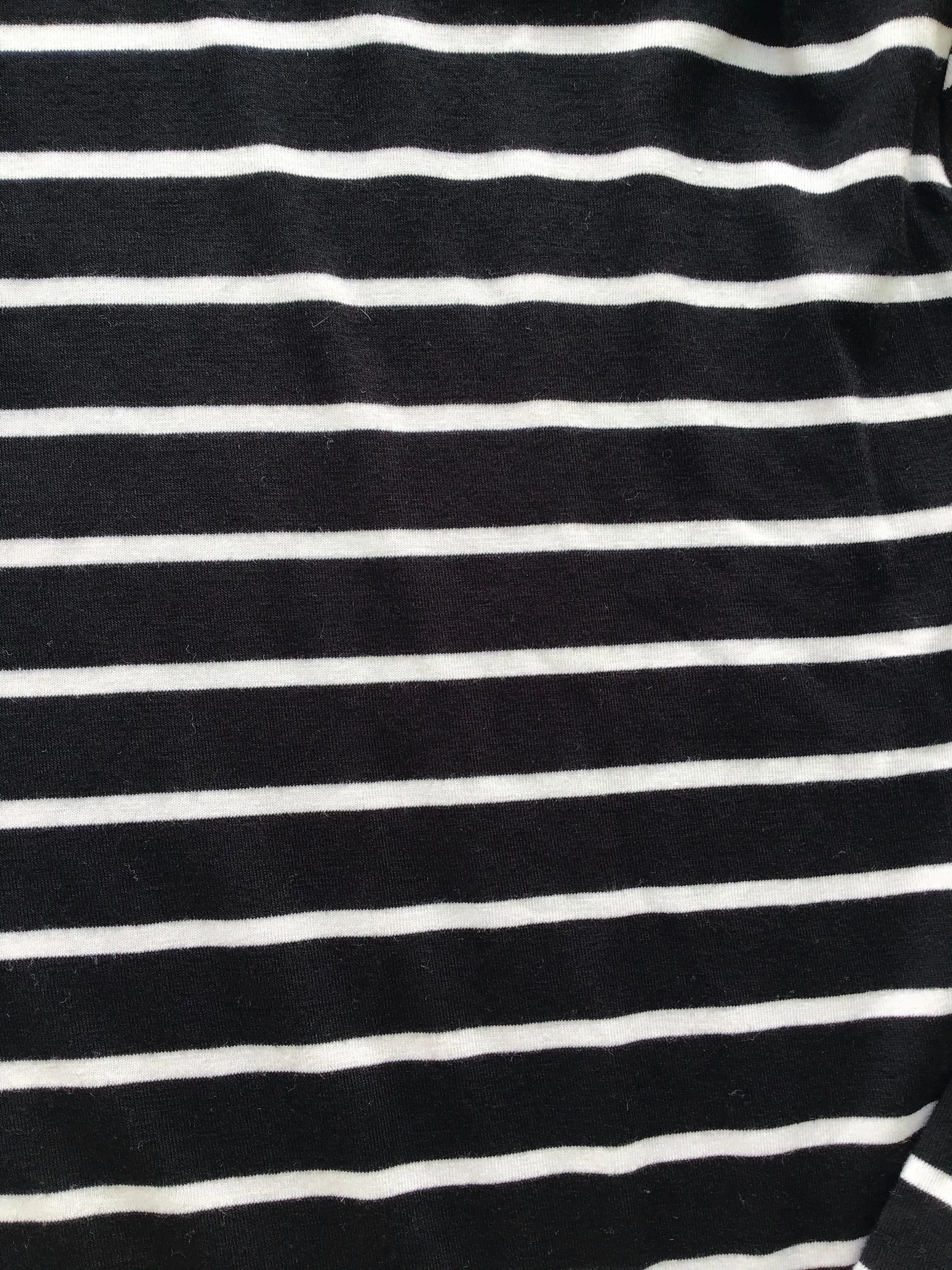 Eberjey Black and White Stripe Lounge Hoodie