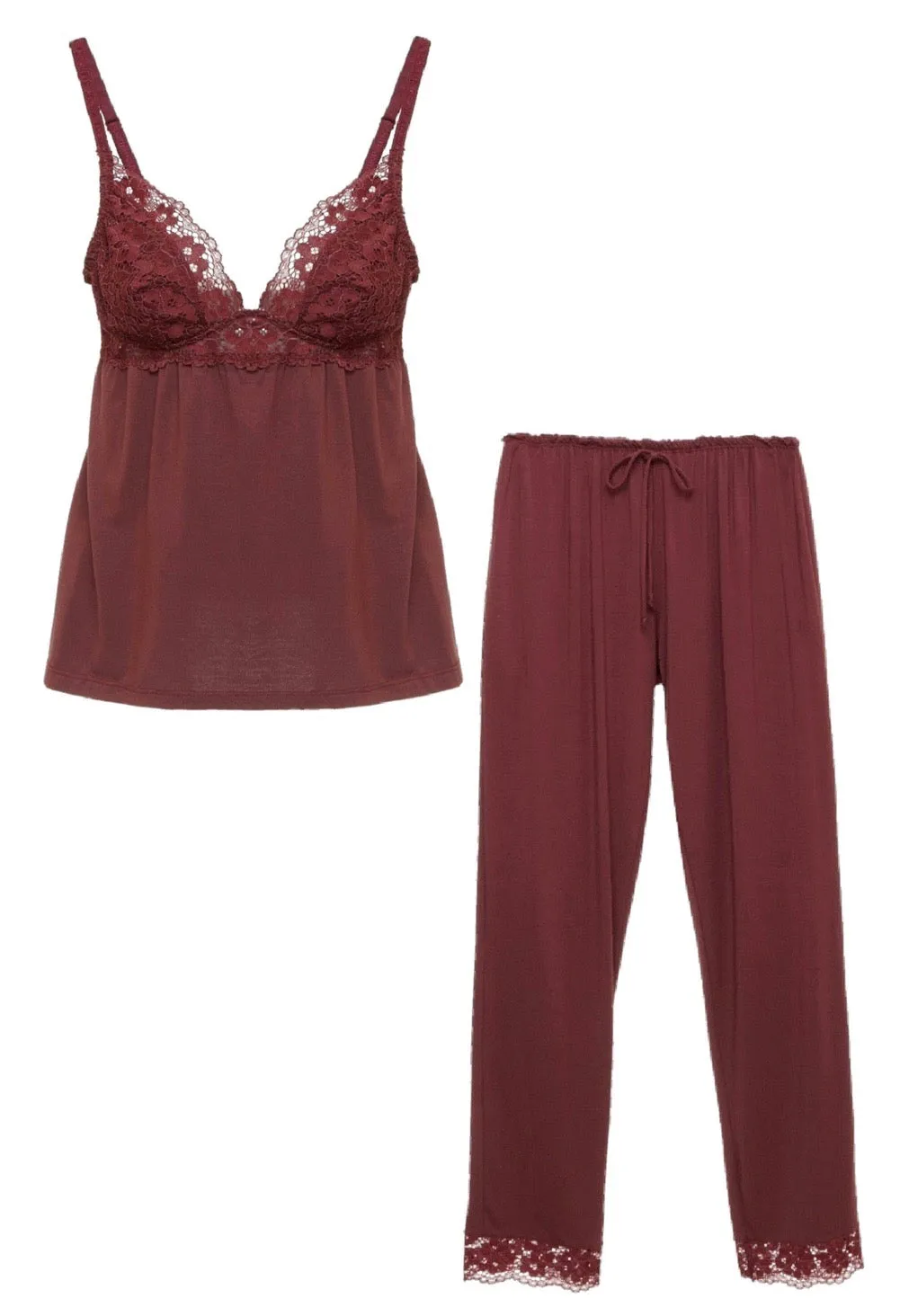 Eberjey Mulberry Camisole and Pant Loungewear Set