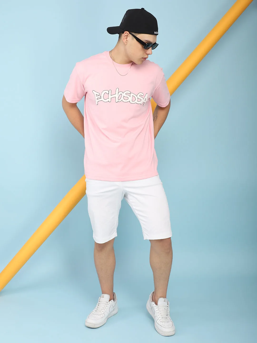 Echosdsa Oversized Pink T-Shirt