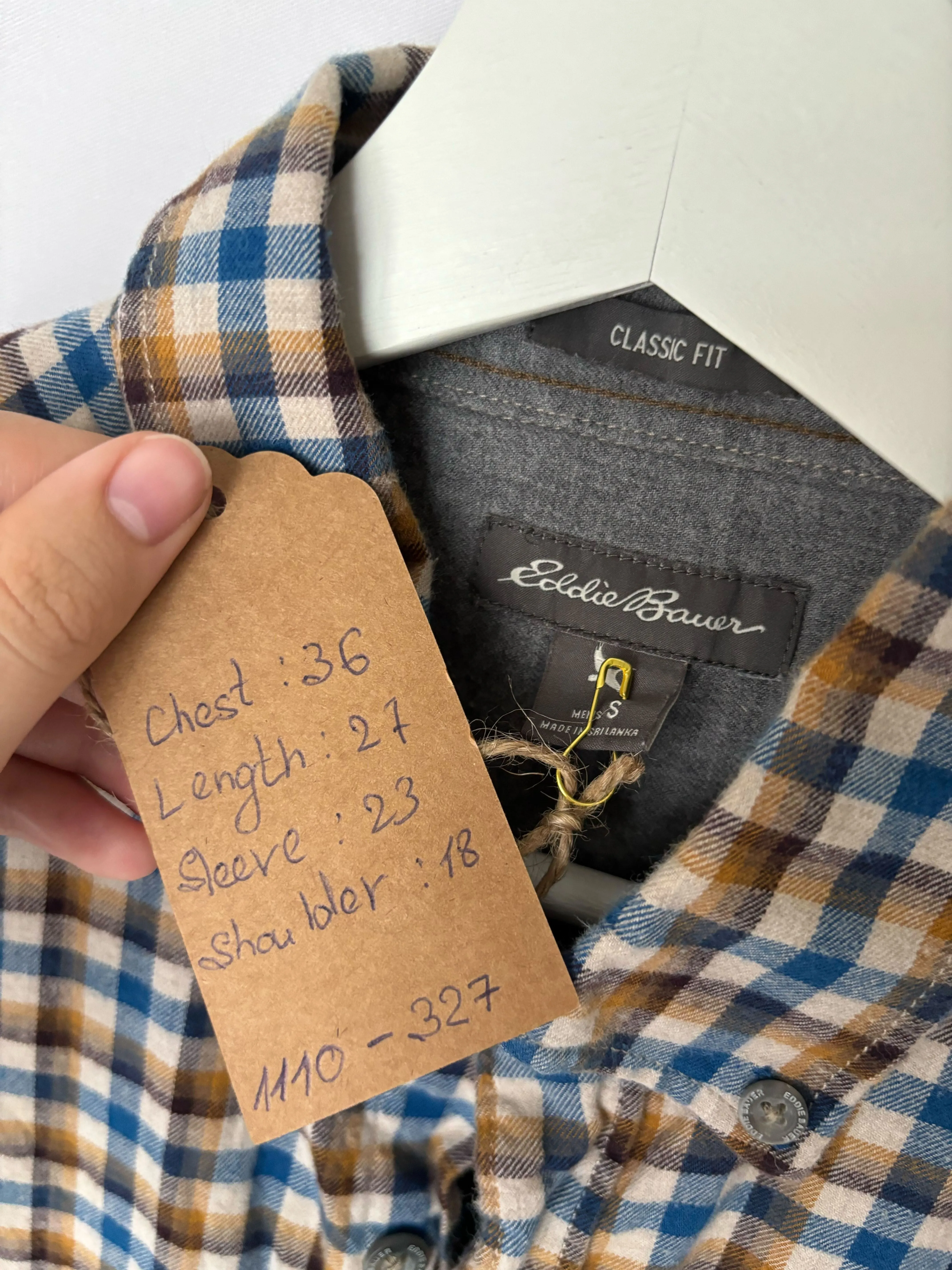 Eddie Bauer Soft Plaid Button Up