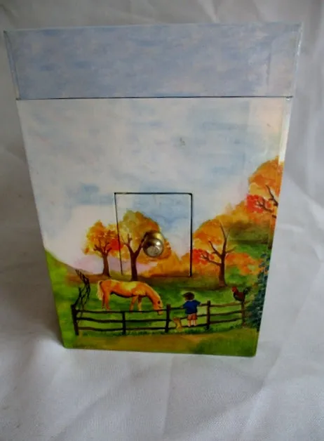 ENCHANTMINTS HORSE RANCH MY OLD KENTUCKY HOME Jewelry Music BOX Case